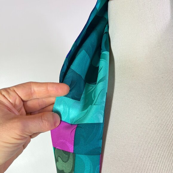 Vintage Anne Crimmins for Umi Skirt and Scarf Set Matching Silk Size 4 - Picture 2 of 13